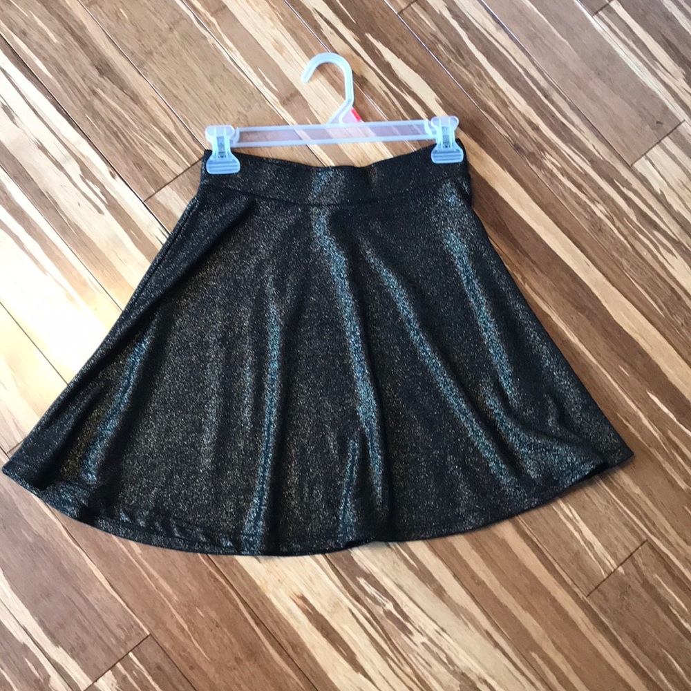 Charlotte ruse gold shimmer skirt